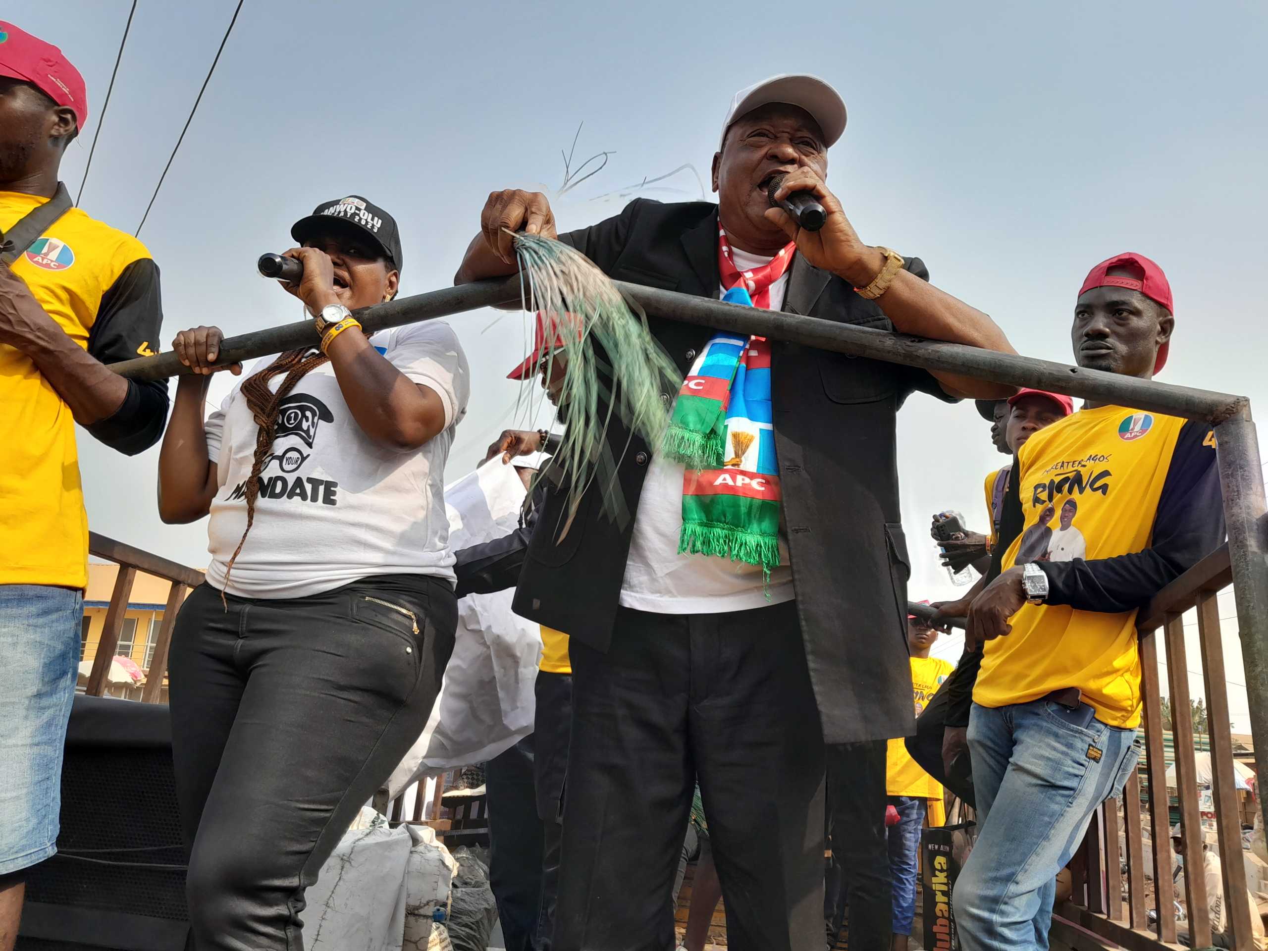 Jide Kosoko, Other Nollywood Actors Rally For Tinubu, Sanwo-Olu In Lagos