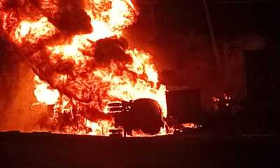 Tragedy on Abeokuta–Sagamu Expressway as Tanker Inferno Claims Lives, Destroys Vehicles and Power Lines